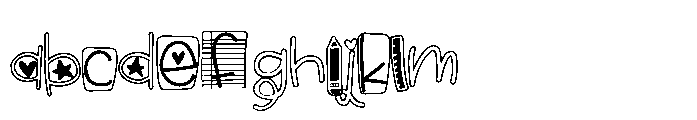 PN Ready For School Outline FONT