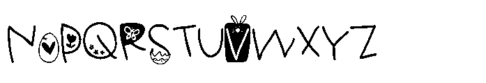 PN Ready for Easter Condensed Font UPPERCASE