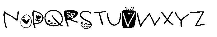 PN Ready for Easter Expanded Font UPPERCASE
