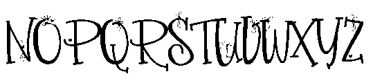 PN Valentine Gift Bows Expanded Font UPPERCASE