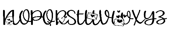 PN Valerian Valentine Expanded Font LOWERCASE