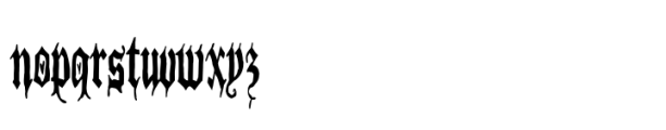 PN Vampiro Condensed Font LOWERCASE