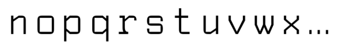 PNA Spatio Mono Book Font LOWERCASE