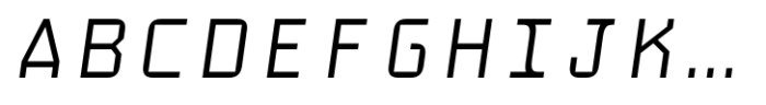 PNA Spatio Mono Italic Font UPPERCASE