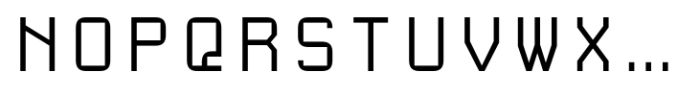 PNA Spatio Mono Regular Font UPPERCASE