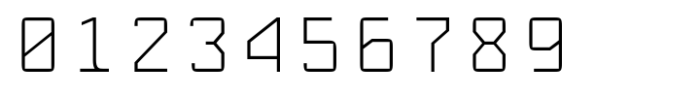 PNA Spatio Mono Thin Font OTHER CHARS