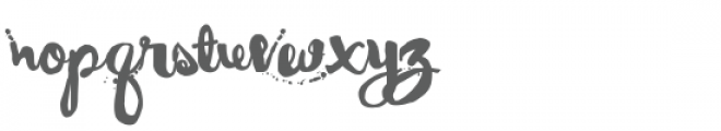 pn extra messy presley Font LOWERCASE