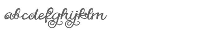 pn flitterby flourish Font LOWERCASE