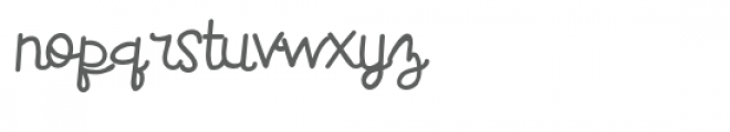 pn juniebear cursive Font LOWERCASE