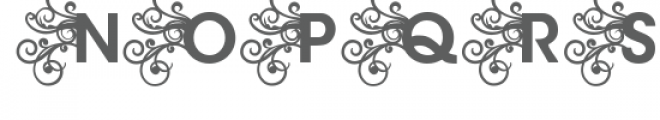 pn modern monogram swirl Font UPPERCASE