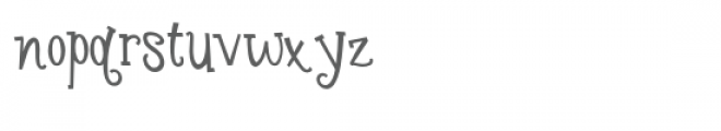 pn nod & lullaby upright Font LOWERCASE