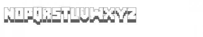 pn pixelcraft 3d Font LOWERCASE