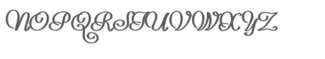 pn scarlett quail script Font UPPERCASE