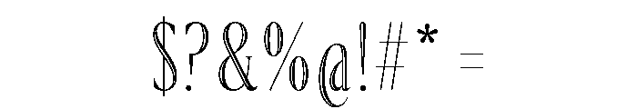 Poblet Bevel Font OTHER CHARS