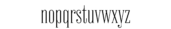 Poblet Extra Light Font LOWERCASE