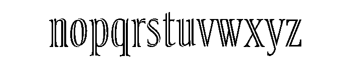 Poblet Medium Font LOWERCASE