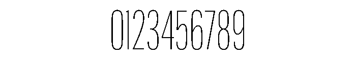 Poblet Thin Font OTHER CHARS