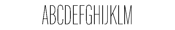 Poblet Thin Font UPPERCASE