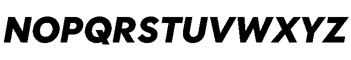 Polymath Black Italic Font UPPERCASE