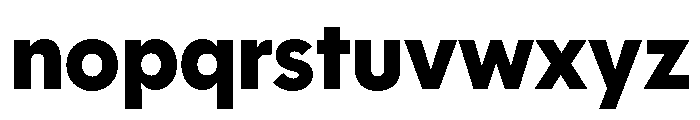 Polymath Black Font LOWERCASE