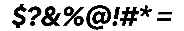 Polymath Bold Italic Font OTHER CHARS