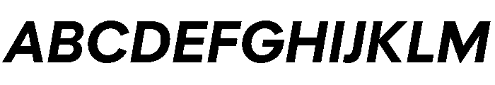 Polymath Bold Italic Font UPPERCASE