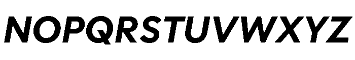 Polymath Bold Italic Font UPPERCASE