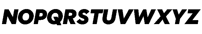 Polymath Display Black Italic Font UPPERCASE