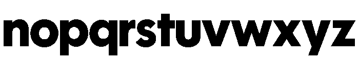 Polymath Display Black Font LOWERCASE