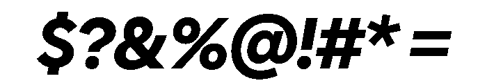 Polymath Display Bold Italic Font OTHER CHARS