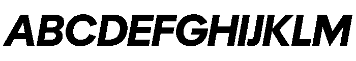Polymath Display Bold Italic Font UPPERCASE