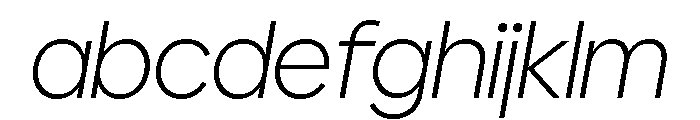Polymath Display Extralight Italic FONT