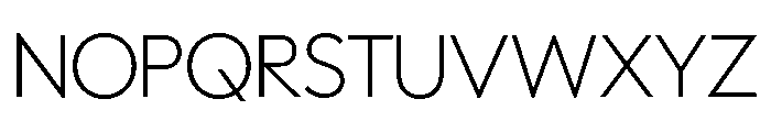 Polymath Display Extralight Font UPPERCASE