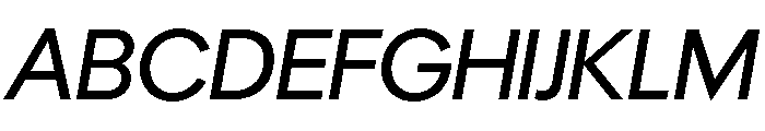 Polymath Display Italic Font UPPERCASE