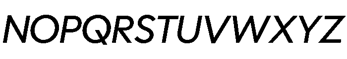 Polymath Display Italic Font UPPERCASE