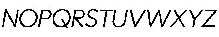 Polymath Display Light Italic Font UPPERCASE