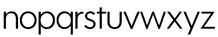 Polymath Display Light Font LOWERCASE