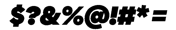 Polymath Display Super Italic Font OTHER CHARS