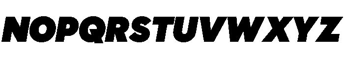 Polymath Display Super Italic Font UPPERCASE