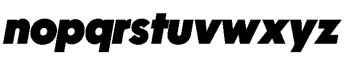 Polymath Display Super Italic Font LOWERCASE