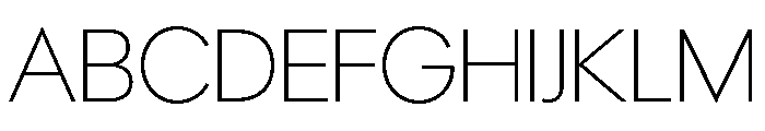 Polymath Display Thin Font UPPERCASE