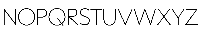 Polymath Display Thin Font UPPERCASE