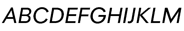Polymath Italic Font UPPERCASE