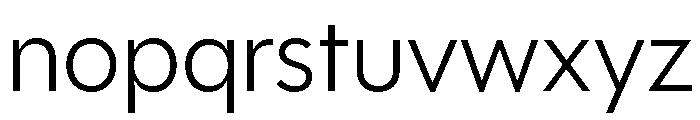 Polymath Light Font LOWERCASE