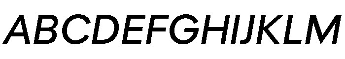 Polymath Medium Italic Font UPPERCASE
