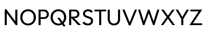 Polymath Regular Font UPPERCASE