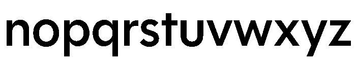 Polymath Semibold Font LOWERCASE