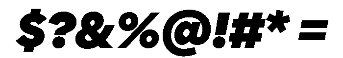 Polymath Super Italic Font OTHER CHARS
