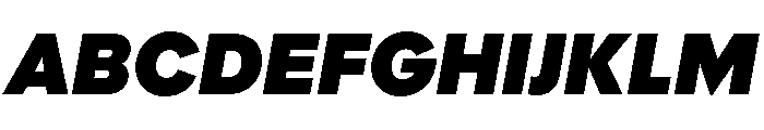 Polymath Super Italic Font UPPERCASE
