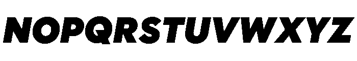 Polymath Super Italic Font UPPERCASE